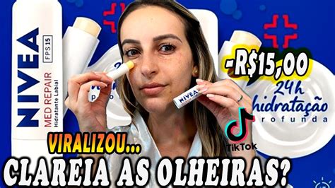 Protetor Labial Nivea Med Repair Que Hidrata Os L Bios E Clareia