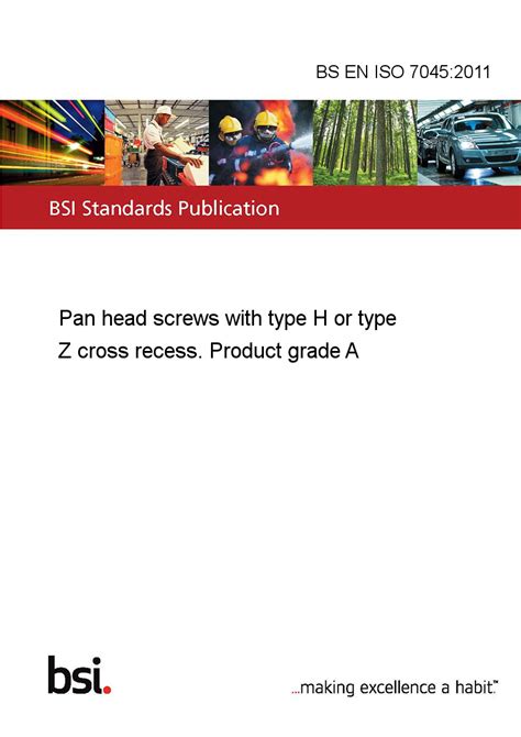 Bs En Iso Pan Head Screws With Type H Or Type Z Cross Recess