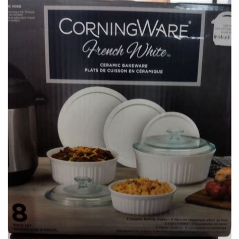 Corningware French White 8 Piece Set Round Shopee Philippines