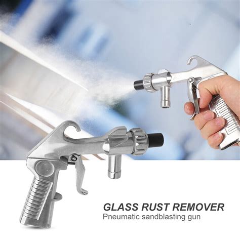 Pneumatic Sandblaster Sandblasting Spray Gun Nozzles Blasting Abrasive Tools Kit Ebay