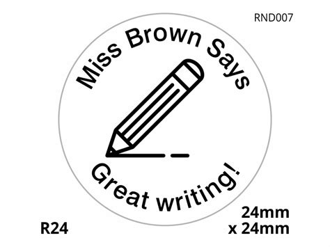 Great Writing Teacher Says Stamp Custom Stamp R24 Stamps Plus