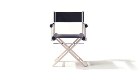 Premium Photo | Black leather directors chair isolated on white background