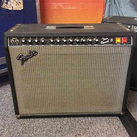 Fender Twin Reverb Ii Ex Steve Howe Yes Asia 1982 Black Amp For Sale