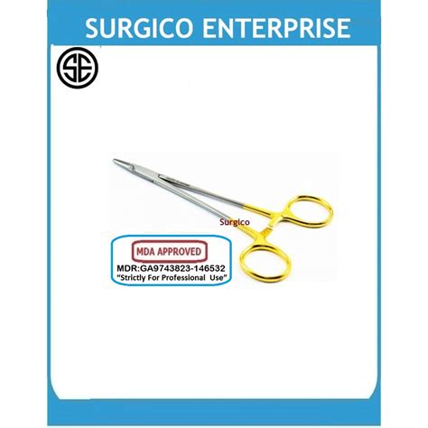 Mayo Hegar Needle Holder Tungsten Carbide Tc Cm Surgical Medical Use