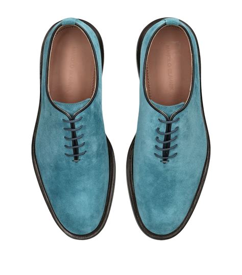 Manolo Blahnik Suede Fontana Oxford Shoes Harrods Us