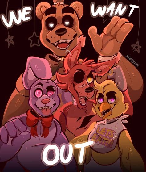 We Want Out By Aloverii On Deviantart Anime Fnaf Fnaf Wallpapers