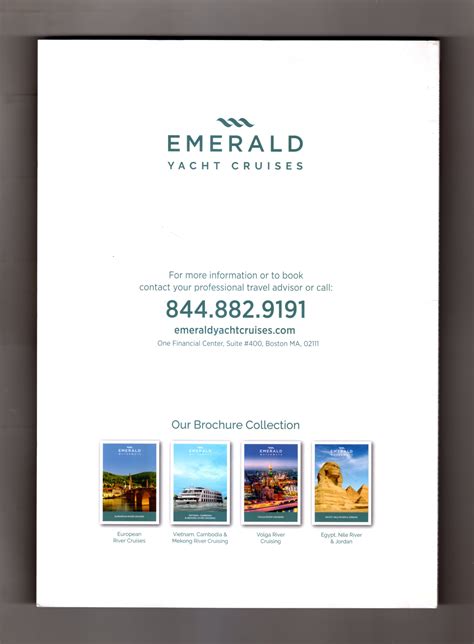 Emerald Yacht Cruises Cruise Brochure And Guide Stated First Edition