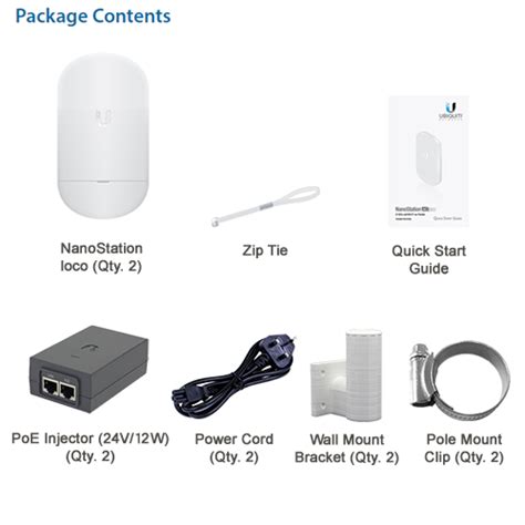 Ubiquiti LOCO5AC NanoStation AC Loco AirMAX Outdoor 5Ghz 13dBi WiFi 5