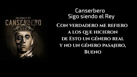 Canserbero Sigo Siendo El Rey Letra Lyrics Videolyric No Oficial Youtube