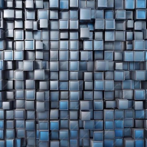 Premium Ai Image A Blue And Gray Pattern With Squares