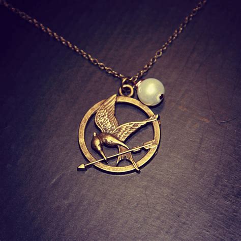 Hunger Games Mockingjay Necklace With Peeta S By DeenaWeasley