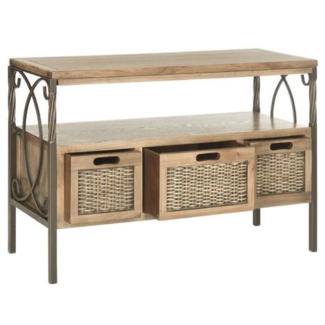 Console Table With Baskets - Ideas on Foter