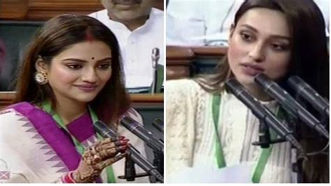 Newly Elected Trinamool Congress Mps Nusrat Jahan And Mimi Chakraborty