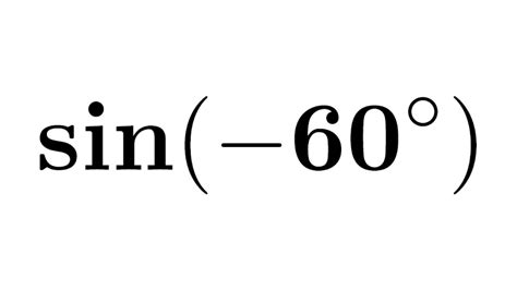 What Is Sin 60 Degrees