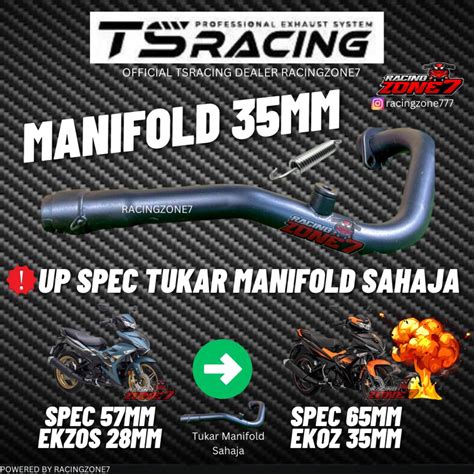 TERBARU TS RACING EXHAUST SUPER BACK PRESSURE Y15ZR LC135 V1 V7