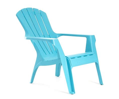 Gracious Living Teal Adirondack Plastic Outdoor Stack Chair Big Lots