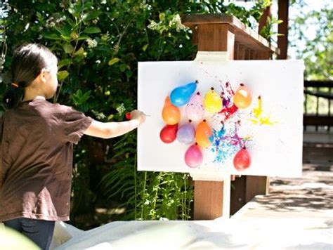 Pintando Con Globos Actividades De Verano Juegos Con Pintura