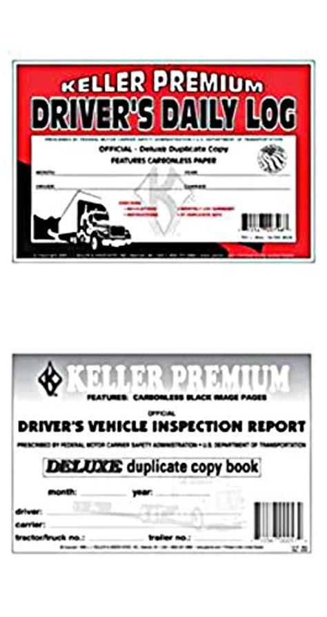 Detailed Drivers Vehicle Inspection Report With Pre Post Trip 2 Ply Carbonless Stock Qty