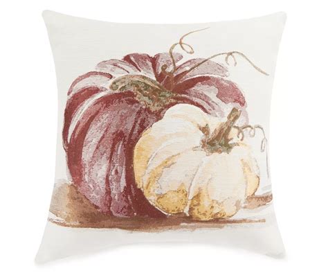 Burgundy & Gold Painterly Pumpkin Throw Pillow | Big Lots