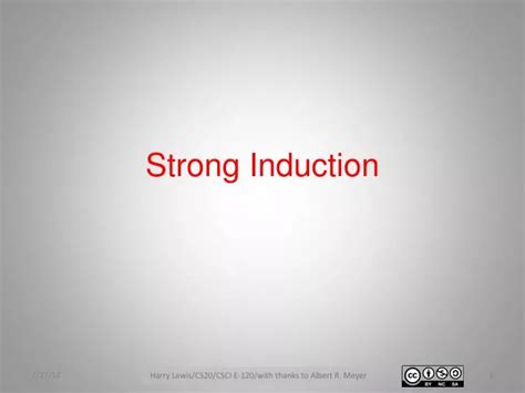 strong induction powerpoint    id