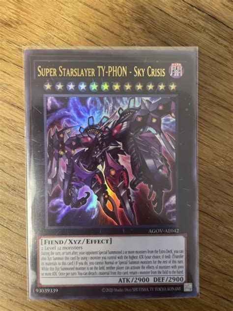 SUPER STARSLAYER TY PHON Sky Crisis ASIAN ENGLISH Ultra Rare Yugioh EUR