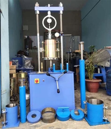 Blue Mild Steel California Bearing Ratio Apparatus At In New Delhi