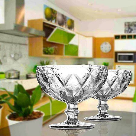 Jogo Ta A Coquetel Sobremesa Diamante Clear Ml Pe As Class Home