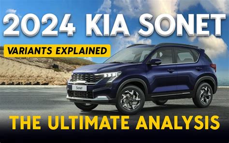 Kia Sonet Facelift Petrol Variants Explained January