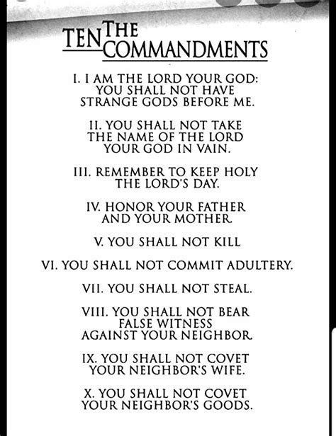 The Ten Commandments Names Of Jesus Names Ten Commandments