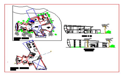 Luxurious hotel and resort layout plan dwg file - Cadbull