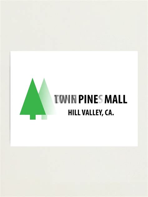 "Twin Pines/Lone Pine Mall – BTTF, Optical Illusion" Photographic Print ...