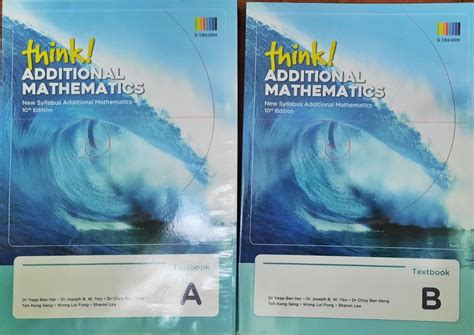 Think Additional Mathematics Textbook 10th Edition Hobbies Toys