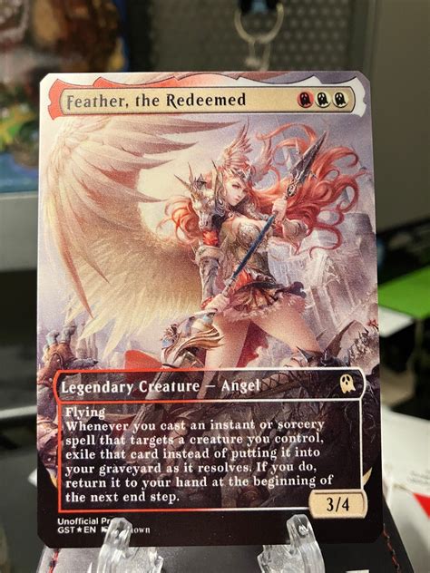 Feather The Redeemed Full Borderless Metal Proxy For Commander Etsy