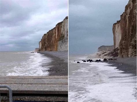 Un Nouvel Boulement De Falaise Sotteville Sur Mer