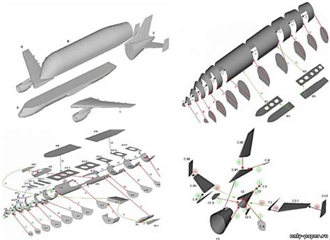 Airbus A300 600st Beluga из бумаги модели сборные бумажные скачать бесплатно Papercraft Scale