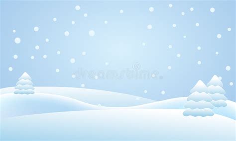 Snow falling on the trees stock illustration. Illustration of ...