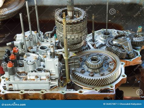 Automobile Automatic Transmission Overhaul Stock Image Image Of