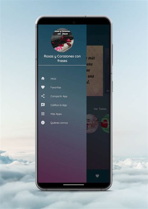 Rosas y Corazones con frases для Android Скачать