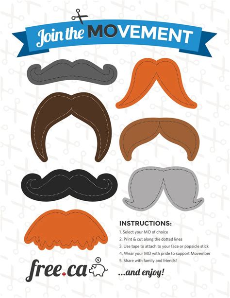 Mustache Template Mustache Diy Fun Printables