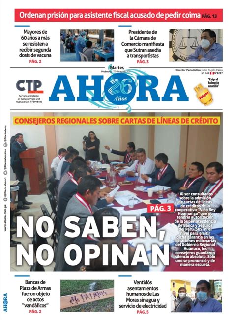 Edici N Digital Diario Ahora Diario Ahora