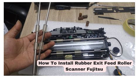 How To Install Rubber Exit Feed Roller Fujitsu Scanner Fi Fi