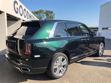 Rolls Royce Cullinan In Dark Emerald At Goodwood