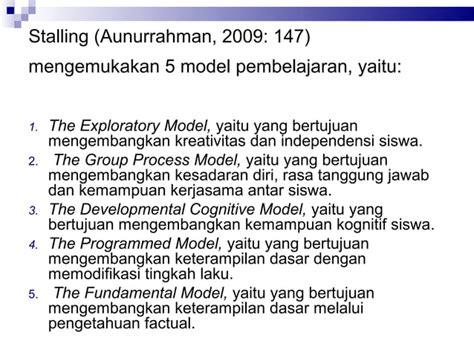 Materi 4 Prinsip Prinsip Belajar Dan Model Pembelajaran