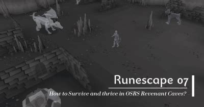 How to Survive and thrive in OSRS Revenant Caves?