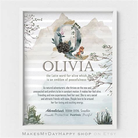 Olivia Name Art - Etsy