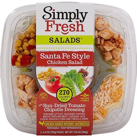 Simply Fresh Abf Chicken Santa Fe Salad 6 9 Oz From Costco Instacart