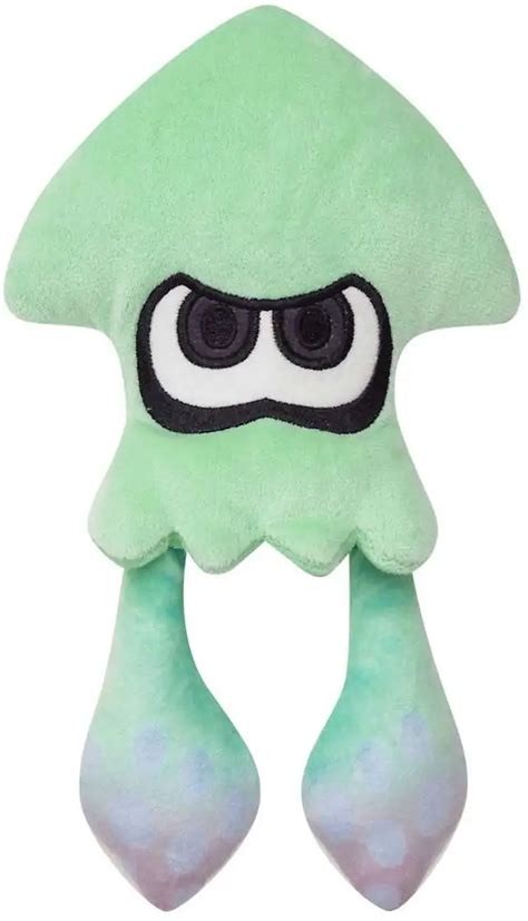 Splatoon Inkling Squid Light Blue 9 Plush San-Ei Little Buddy - ToyWiz