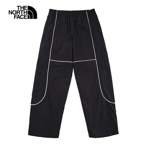 The North Face 北面 Ue男款黑色防風防潑水線條休閒長褲832mjk3 Pchome 24h購物