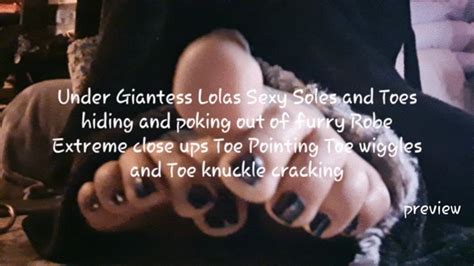 Under Giantess Lolas Sexy Soles And Toes Hiding And Poking Out Of Furry