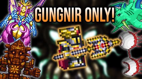 Can You Beat Master Mode Terraria With Gungnir Only YouTube